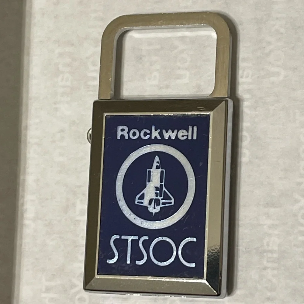 Rockwell STSOC vintage keyring fob.